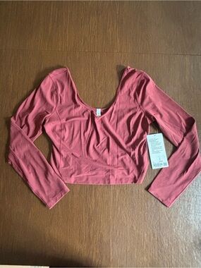 NWT Lululemon Align Long Sleeve Brier Rose Pink Top Size 12